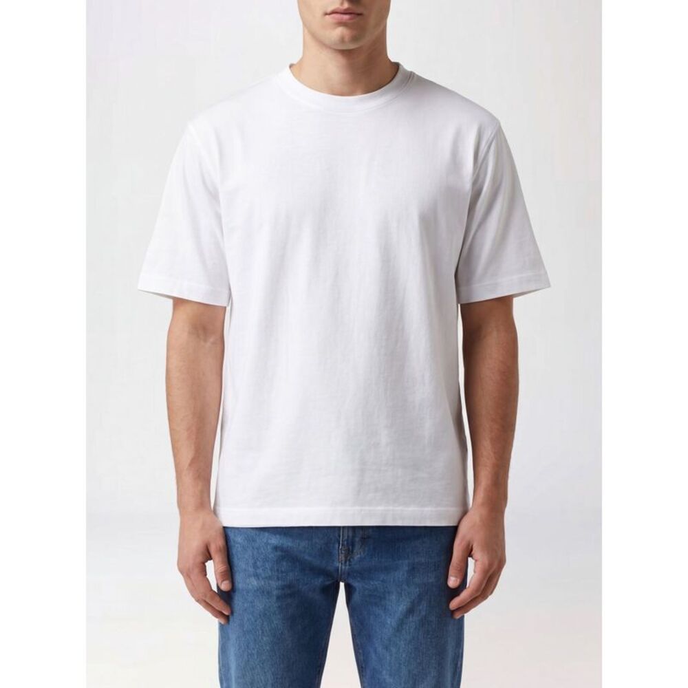 Short-Sleeved Stretch Cotton Jersey Crewneck T-Shirt Circolo 1901